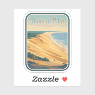 Natural Beauty of Dune of Pilat-France Sticker