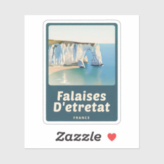 Natural Beauty of Falaises D'etretat-France Sticker