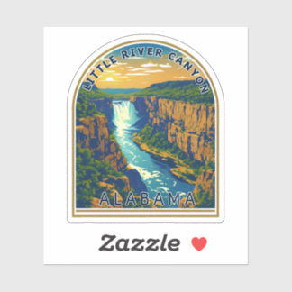 Natural Beauty of Little River Canyon-Alabama Sticker