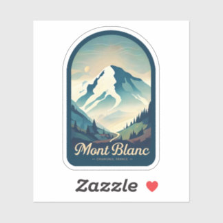Natural Beauty of Mont Blanc-France Sticker