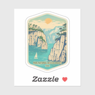 Natural Beauty of Parc National Des Calanques Sticker