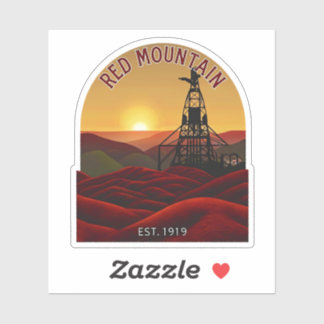 Natural Beauty of Red Mountain-Alabama Sticker