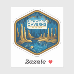 Natural Beauty of Rickwood Caverns-Alabama Sticker