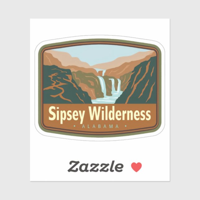 Natural Beauty of Sipsey Wilderness-Alabama Sticker (Sheet)