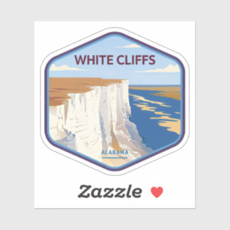 Natural Beauty of White Cliffs of Epes-Alabama Sticker