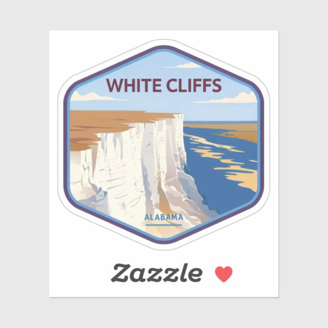 Natural Beauty of White Cliffs of Epes-Alabama Sticker (Sheet)