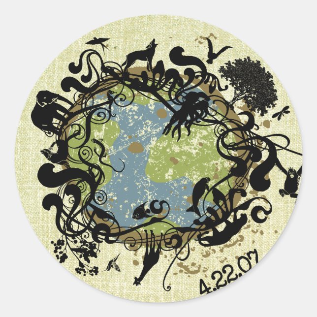 Natural Beauty - Preserve It! Classic Round Sticker (Front)