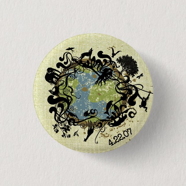 Natural Beauty - Preserve It! Pinback Button (Front)