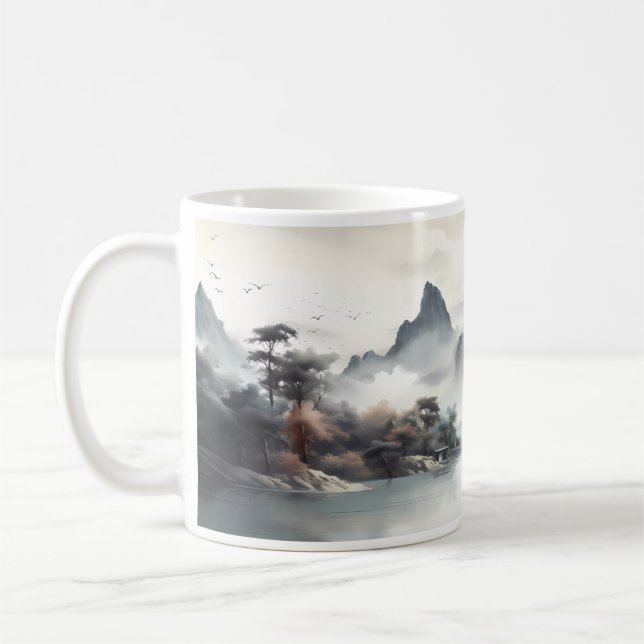 Natural Beauty With A Mountain Coffee Mug (Left)