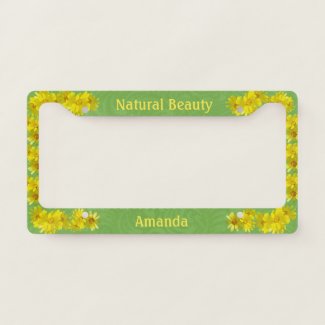 Natural Beauty Yellow Daisies Custom Name