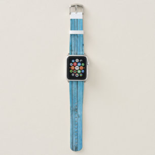 Natural blue wood, textured background. apple watch band