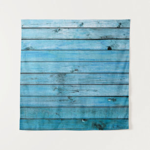 Natural blue wood, textured background. tapestry