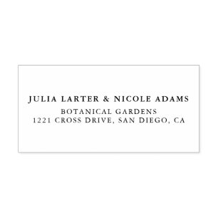 Natural Blue Yellow Watercolor Sunflowers Wedding Self-inking Stamp