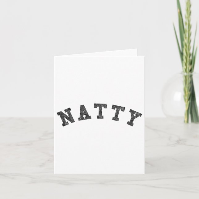 Natural Bodybuilding Shirt Natty  Card (Front)