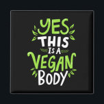 Natural Bodybuilding Vegan Fitness  Magnet<br><div class="desc">Natural Bodybuilding Vegan Fitness</div>
