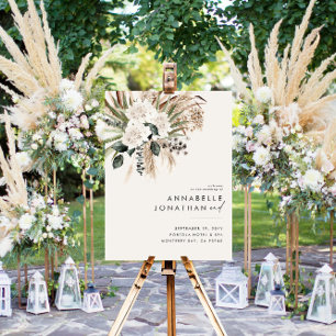 Natural bohemian botanical modern elegant foliage foam board