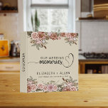 Natural Boho Floral Personalized Bride and Groom 3 Ring Binder<br><div class="desc">Looking for the perfect wedding gift? Check out our personalized bride and groom wedding keepsake binder! This unique binder is perfect for organizing all of your wedding planning details, from the engagement ring to the wedding registry. It also makes a beautiful anniversary or wedding couple gift. With plenty of space...</div>