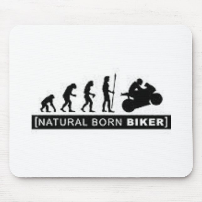 Natural born biker mouse pad (Front)