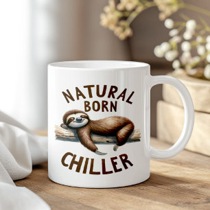Natural Born Chiller Funny Sloth Coffee Mug