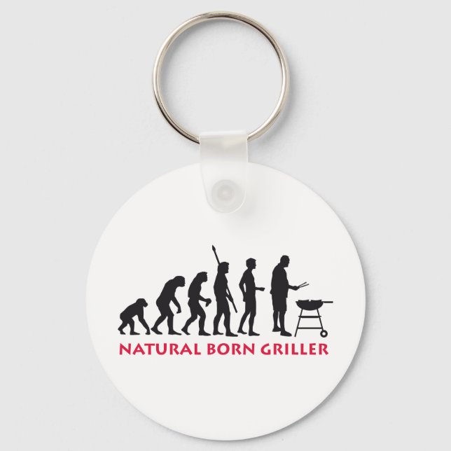 Natural Born Griller 2c Keychain (Front)
