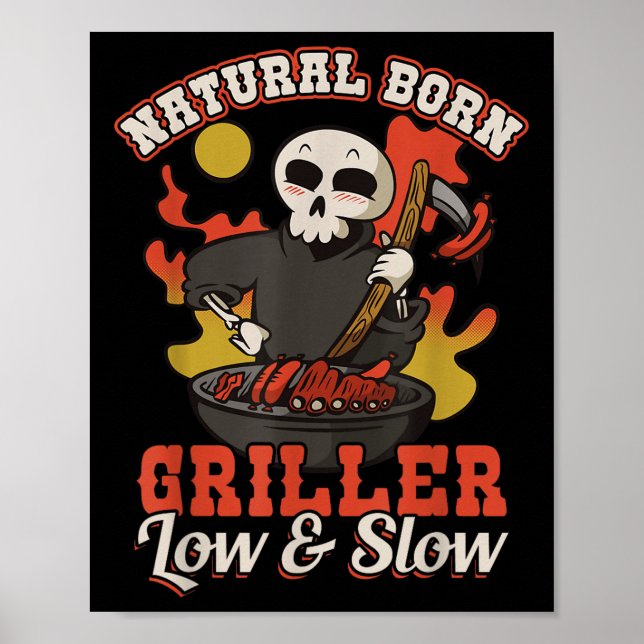 Natural Born Griller Low &amp; Slow Bbq  Poster (Front)