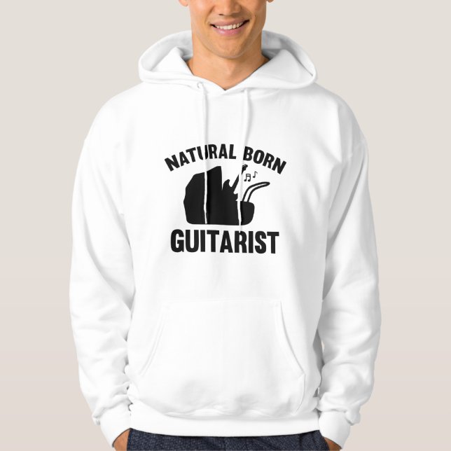 Natural Born Guitarist Hoodie (Front)