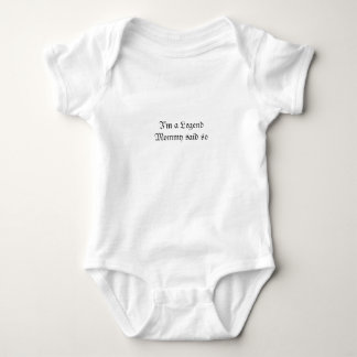 Natural Born Legend mommy Baby Fine Jersey T-Shirt Bodysuit