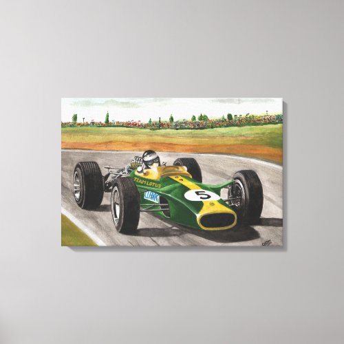 Natural born racer canvas print