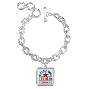 Natural Born Thriller custom bracelet / charm