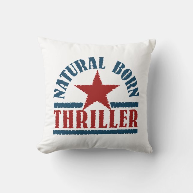 Natural Born Thriller custom throw pillow (Front)