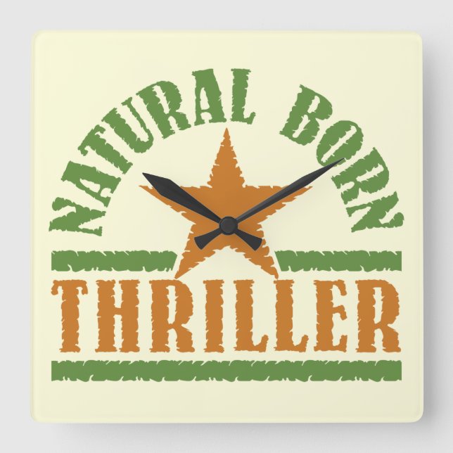 Natural Born Thriller custom wall clock (Front)