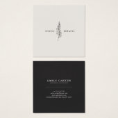 Natural Botanic Leaf Modern Business Profile Card (Front & Back)