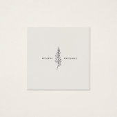 Natural Botanic Leaf Modern Business Profile Card (Front)