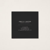Natural Botanic Leaf Modern Business Profile Card (Back)