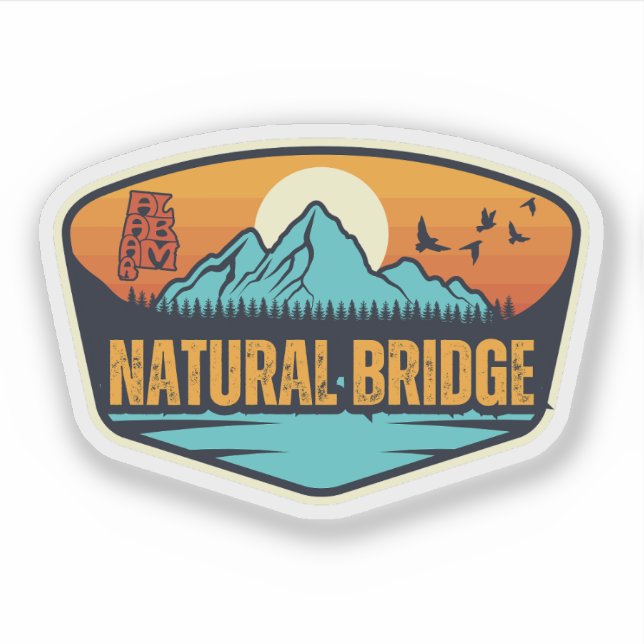 Natural Bridge, Alabama Sticker (Front)