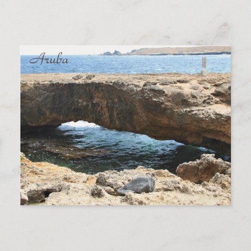 Natural Bridge Aruba Photography Postcard