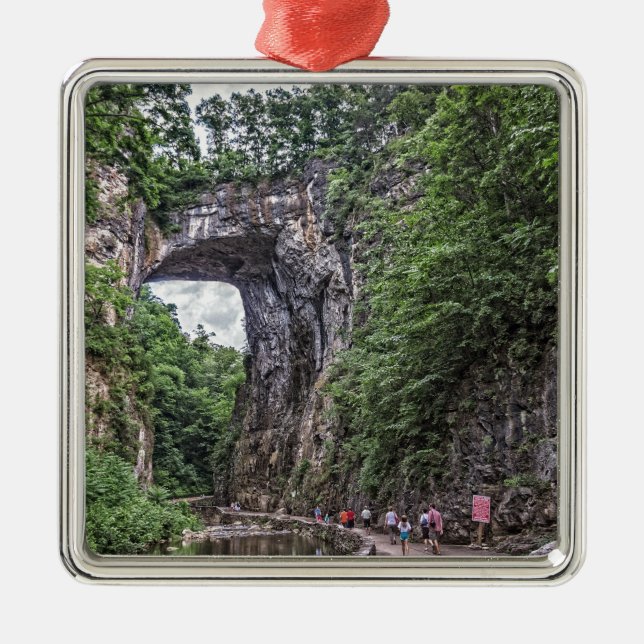 Natural Bridge Metal Ornament (Front)