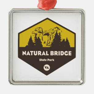 Natural Bridge State Park, Virginia Metal Ornament