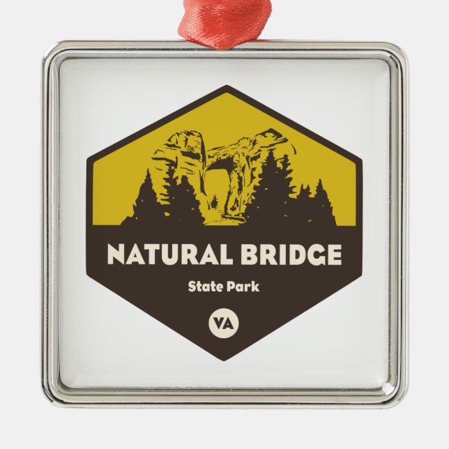 Natural Bridge State Park, Virginia Metal Ornament (Front)