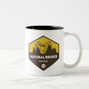 Natural Bridge State Park, Virginia Two-Tone Coffee Mug