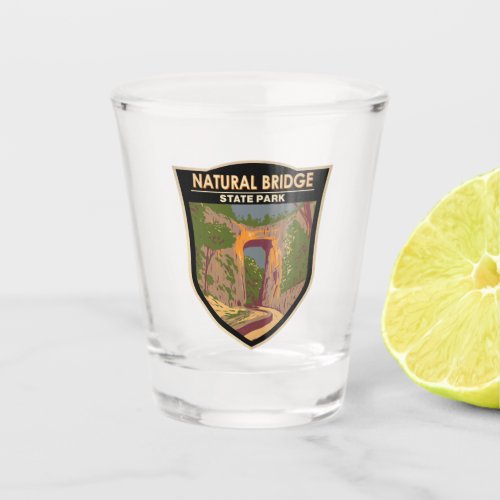 Natural Bridge State Park Virginia Vintage Shot Glass
