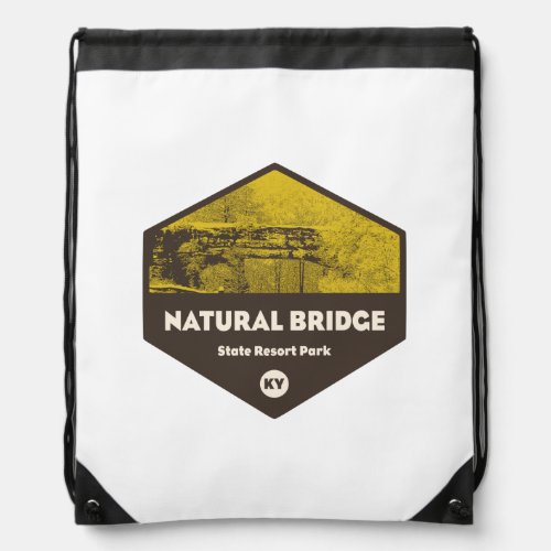 Natural Bridge State Resort Park Kentucky Drawstring Bag