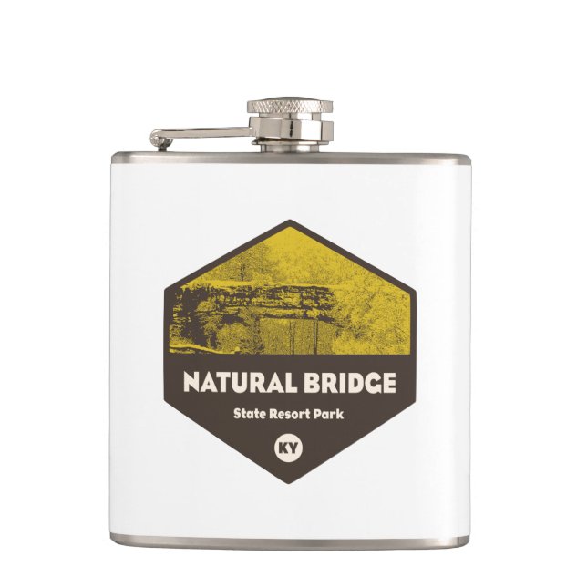 Natural Bridge State Resort Park Kentucky Flask (Front)