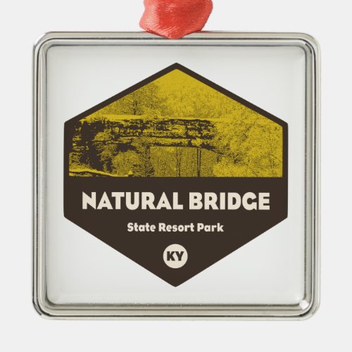 Natural Bridge State Resort Park Kentucky Metal Ornament