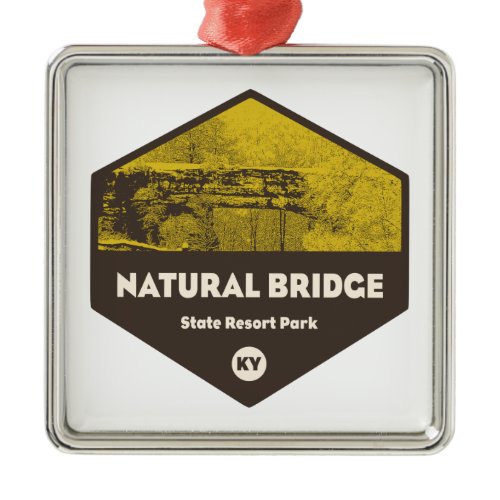 Natural Bridge State Resort Park Kentucky Metal Ornament