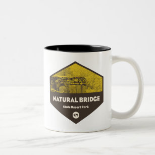 Natural Bridge State Resort Park Kentucky Two-Tone Coffee Mug