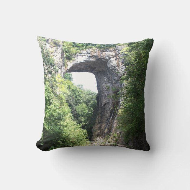 Natural Bridge Throw Pillow (Front)