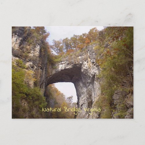 Natural Bridge Virginia Postcard