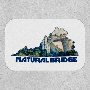 Natural Bridge Virginia State Map Patch