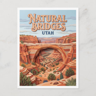 Natural Bridges National Monument Blanding Utah Postcard